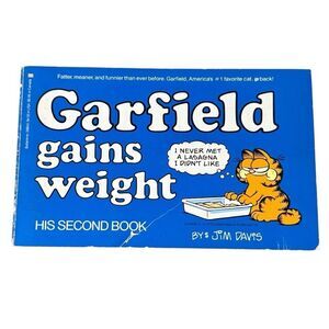Vintage Jim Davis Classic Garfield Gains Weight: His Second Book 1981 Paperback